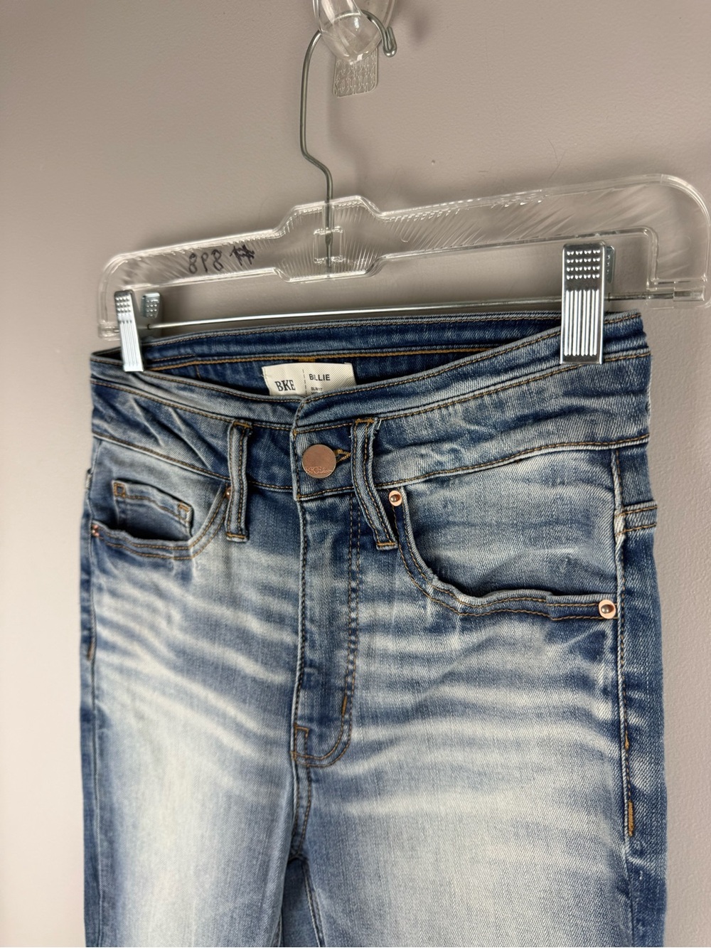 BKE Women’s Slim Fit High Rise Billie Faded Medium Wash Denim Jeans SZ 26”